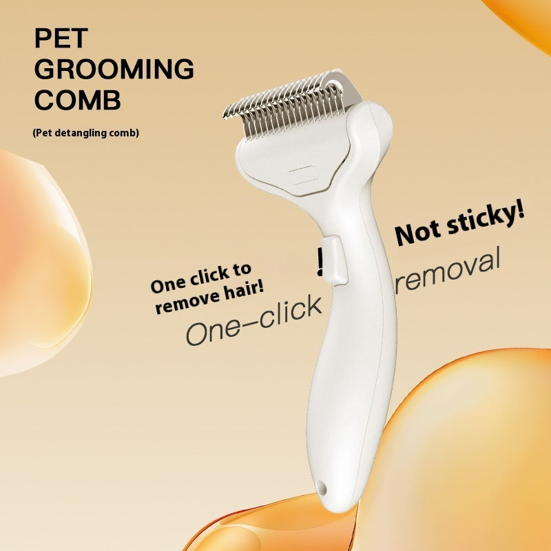 KFX-6429117 Pet Hair Untangling Floating Comb for Cats and Dogs - ABS Material, Available in Multiple Colors