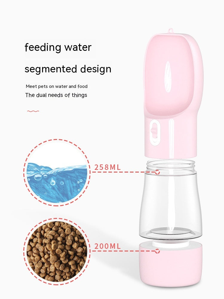 KFX-6429373 Portable Multifunctional Pet Drinking and Food Cup for Outdoor Use