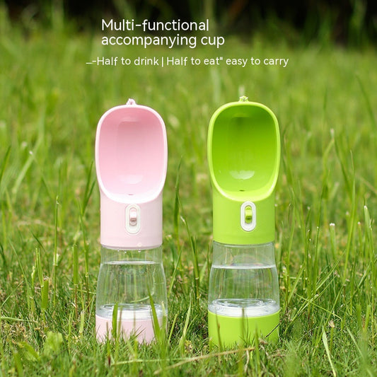 KFX-6429373 Portable Multifunctional Pet Drinking and Food Cup for Outdoor Use