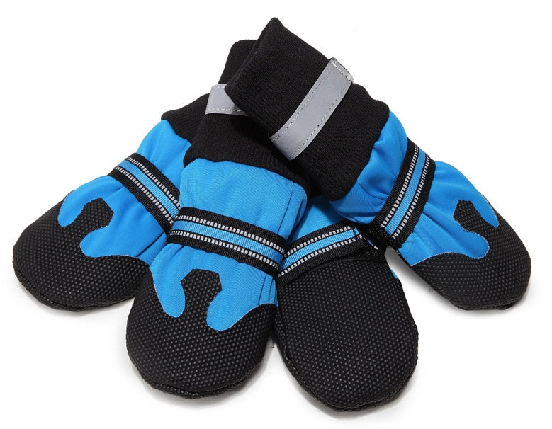 KFX-6430141 Waterproof Dog Boots for Large and Medium Dogs - Non-Slip Rubber Sole, Lightweight and Durable for All Seasons