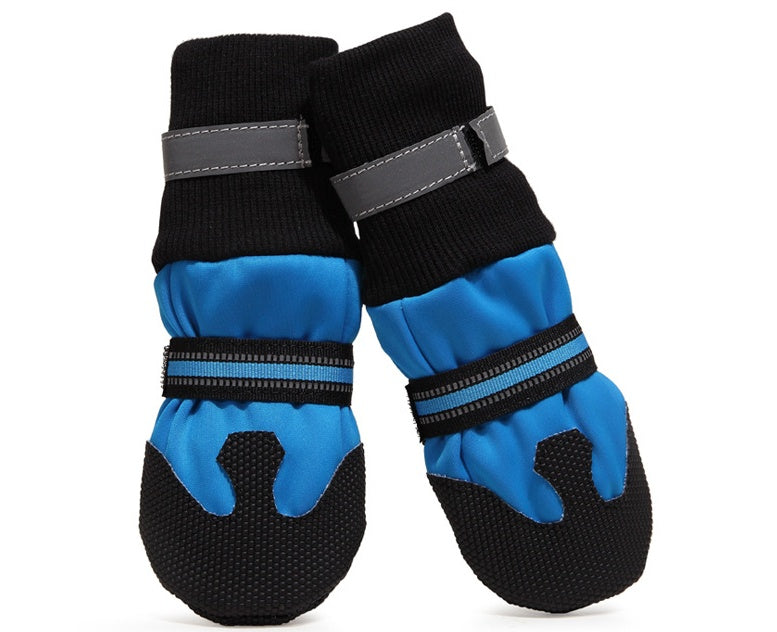 KFX-6430141 Waterproof Dog Boots for Large and Medium Dogs - Non-Slip Rubber Sole, Lightweight and Durable for All Seasons