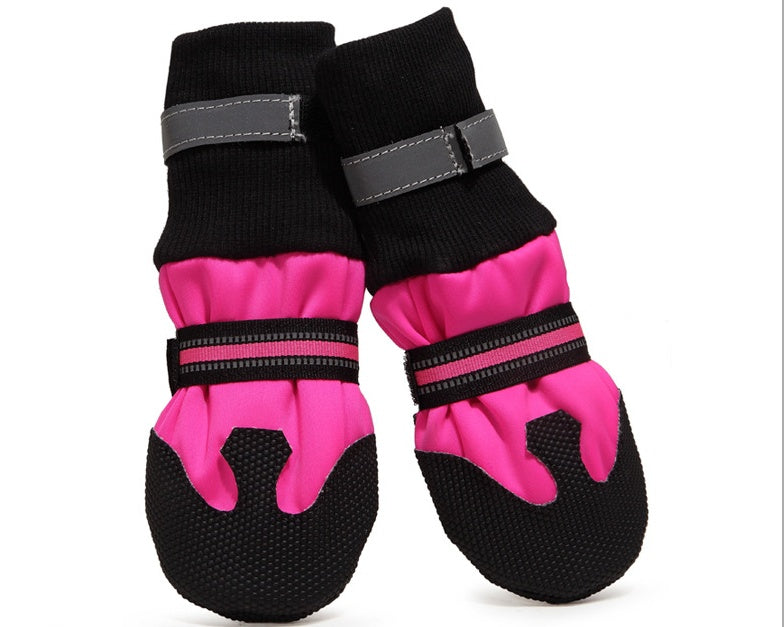 KFX-6430141 Waterproof Dog Boots for Large and Medium Dogs - Non-Slip Rubber Sole, Lightweight and Durable for All Seasons