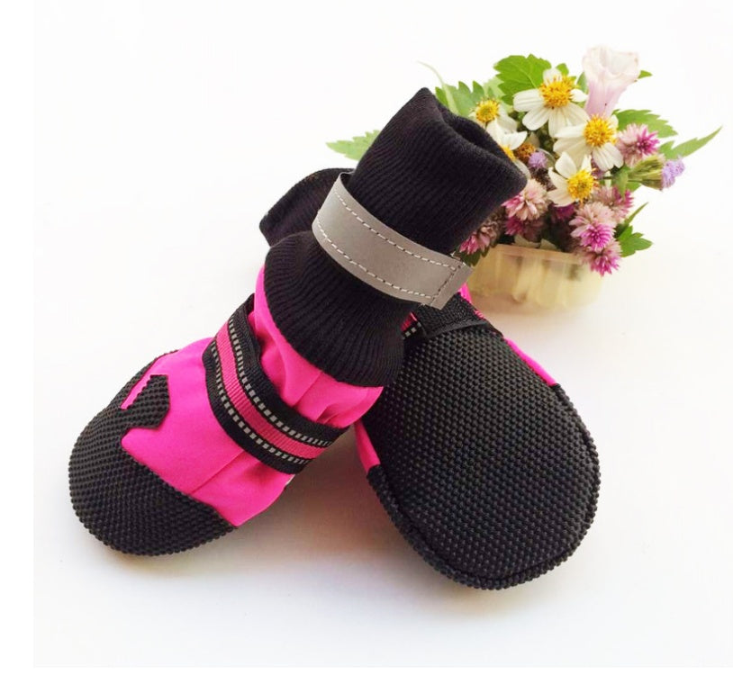 KFX-6430141 Waterproof Dog Boots for Large and Medium Dogs - Non-Slip Rubber Sole, Lightweight and Durable for All Seasons