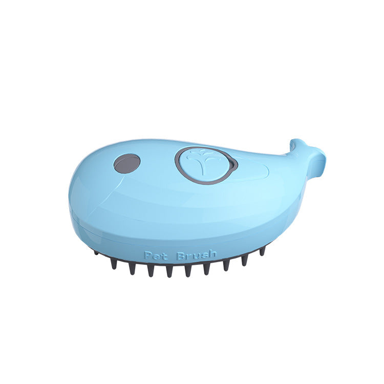 KFX-6434877 Three-in-One Pet Spray Comb for Dogs and Cats - Hair Removal Brush in Sky Blue and Rose Red