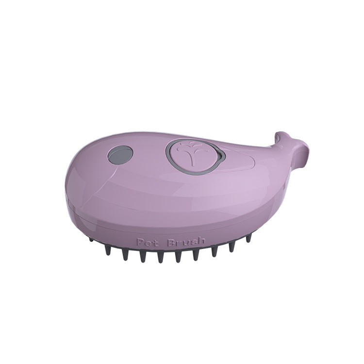 KFX-6434877 Three-in-One Pet Spray Comb for Dogs and Cats - Hair Removal Brush in Sky Blue and Rose Red