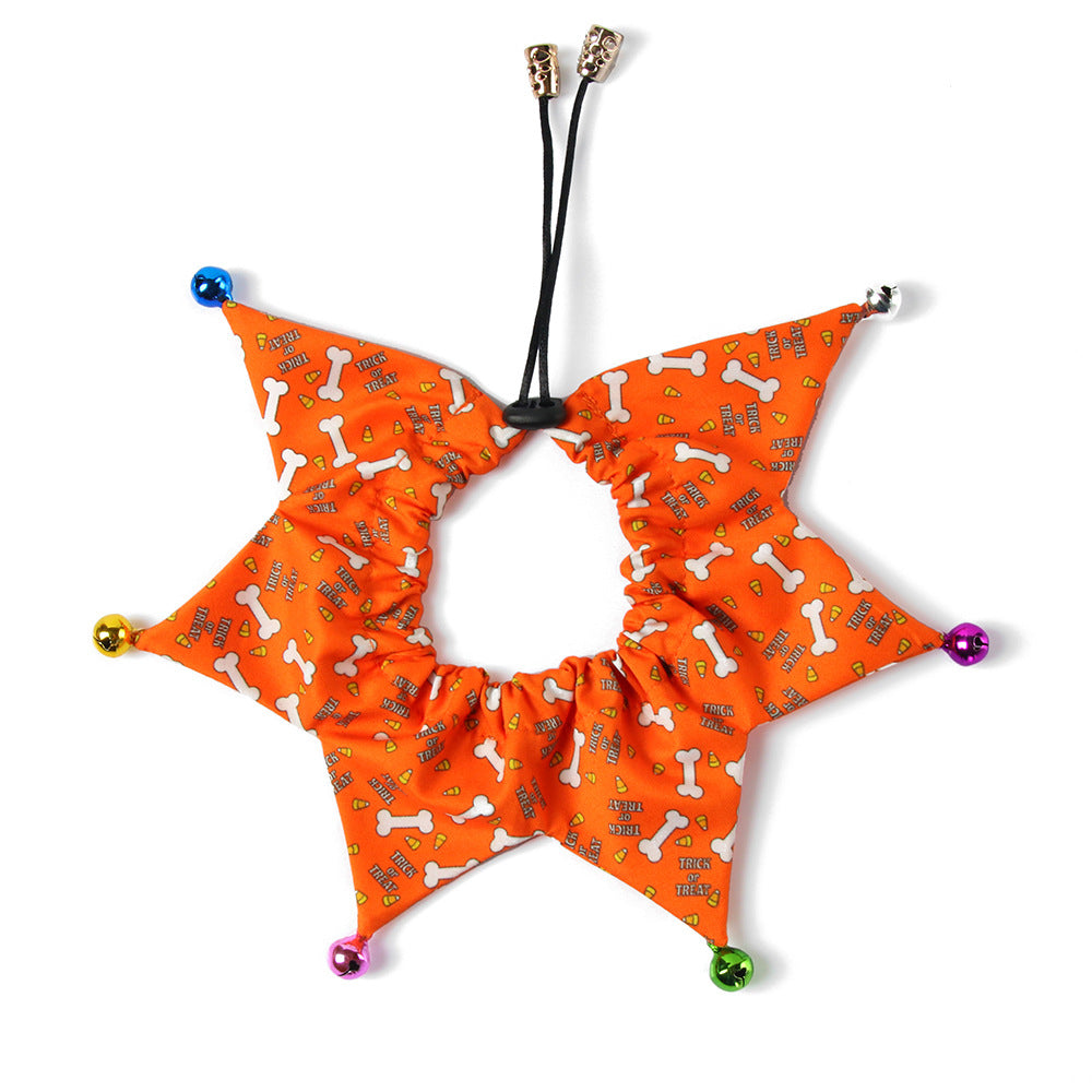 KFX-6435261 Adjustable Orange and Black Jewelry Accessories Dress for Dogs and Cats