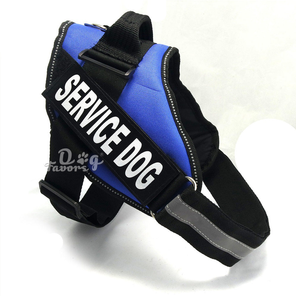 KFX-6438333 Durable Nylon Chest Harness for Medium and Large Dogs, Comfortable Fit, Adjustable Sizes XXS-XXL