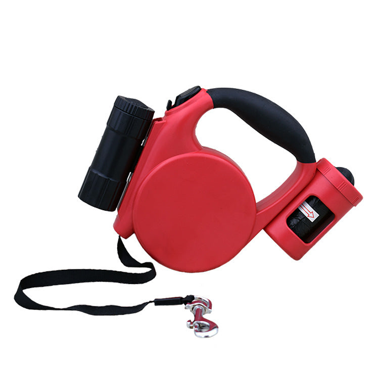 KFX-6438845 Automatic Telescopic Traction Rope for Pets - 5m Length, 40KG Strength, Durable Plastic Design