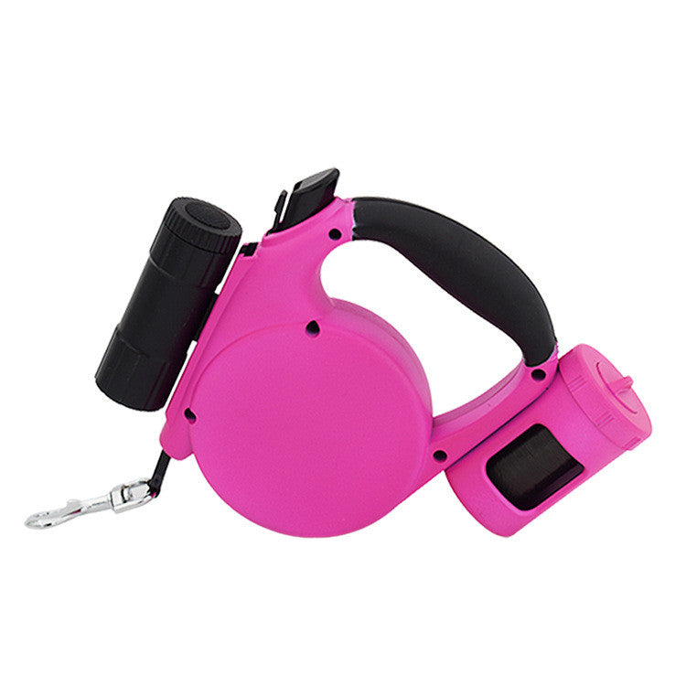 KFX-6438845 Automatic Telescopic Traction Rope for Pets - 5m Length, 40KG Strength, Durable Plastic Design