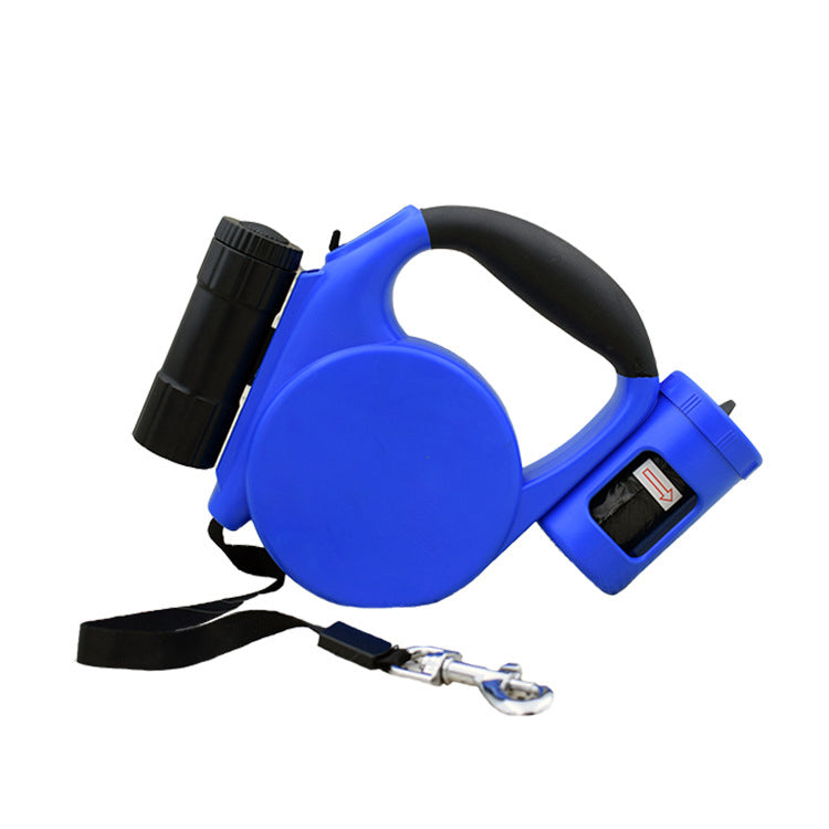 KFX-6438845 Automatic Telescopic Traction Rope for Pets - 5m Length, 40KG Strength, Durable Plastic Design