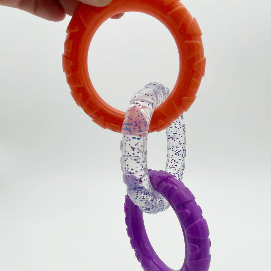 KFX-6439869 Interactive Bite-Resistant Dog Toy for Teething Relief - TPR Material, 20x9CM