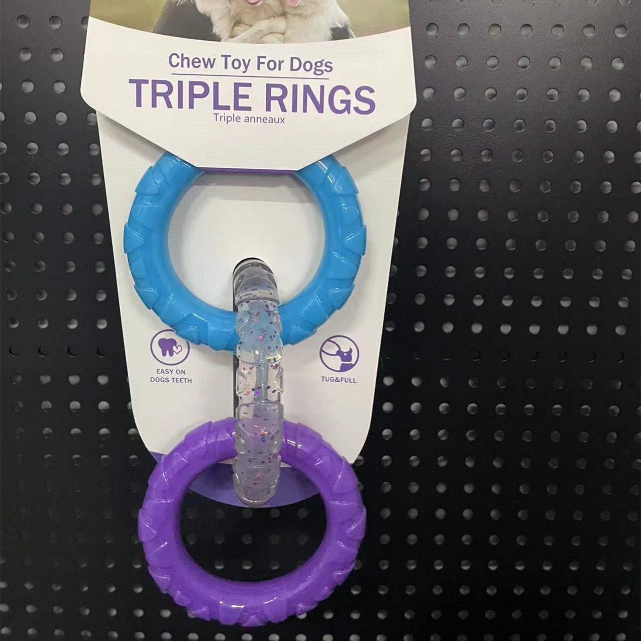 KFX-6439869 Interactive Bite-Resistant Dog Toy for Teething Relief - TPR Material, 20x9CM