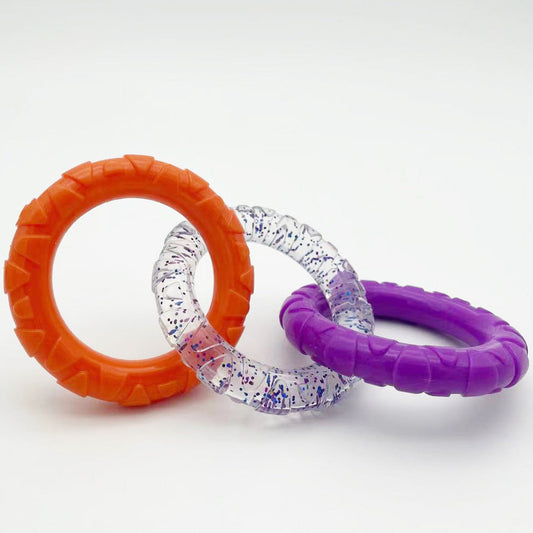 KFX-6439869 Interactive Bite-Resistant Dog Toy for Teething Relief - TPR Material, 20x9CM