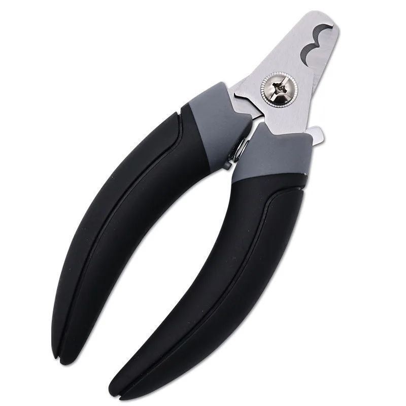 KFX-6442813 Stainless Steel Half Moon Nail Clippers for Cats and Dogs - Durable and Ergonomic Design