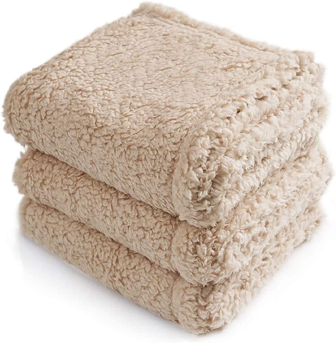 KFX-6444477 Cotton Velvet Pet Blanket for Dogs – Warm, Soft, Available in Black, Beige, and Gray