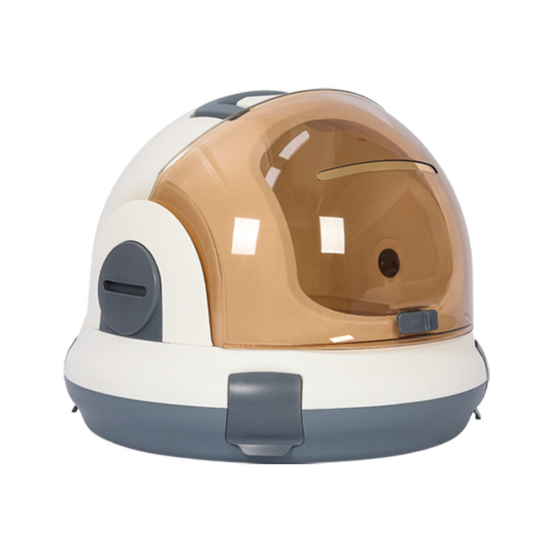 KFX-6444861 Portable Cat Litter Box with Urine Separator - Elegant Gray and Champagne Options