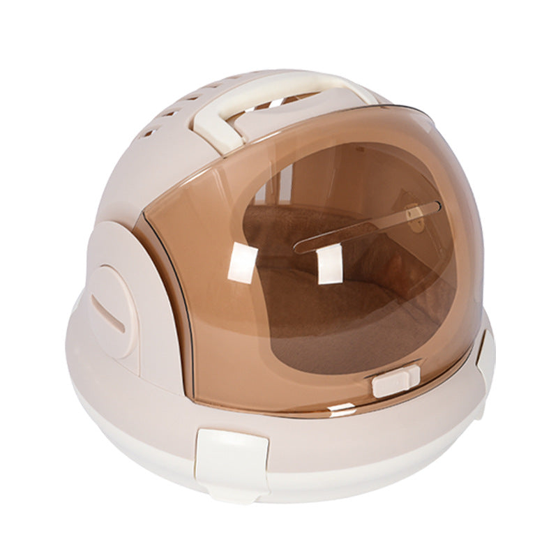 KFX-6444861 Portable Cat Litter Box with Urine Separator - Elegant Gray and Champagne Options