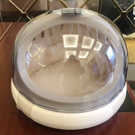 KFX-6444861 Portable Cat Litter Box with Urine Separator - Elegant Gray and Champagne Options