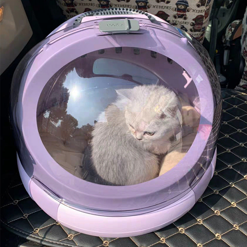 KFX-6444861 Portable Cat Litter Box with Urine Separator - Elegant Gray and Champagne Options
