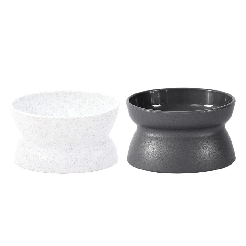KFX-6444989 Elevated Cat Bowl with Ergonomic Design for Natural Eating Posture