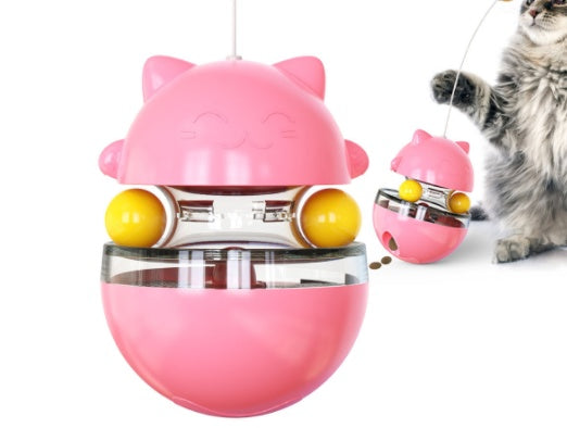 KFX-6448573 Interactive Leaking Ball Toy for Cats and Dogs - Tumbler Design for Enhanced Play and Mental Stimulation