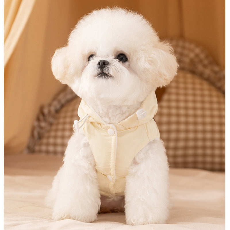 KFX-6449341 Warm Winter Bow Tie Vest for Small Dogs and Cats - Cozy and Stylish Pet Jacket