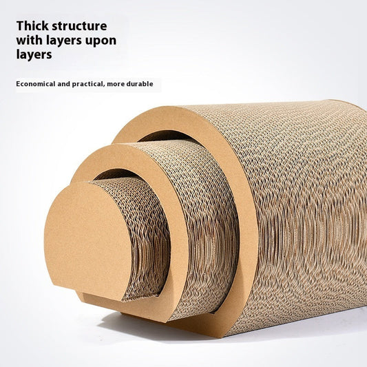 KFX-6449853 Cat Scratch Board and Tunnel Three-Piece Set for Play and Scratching