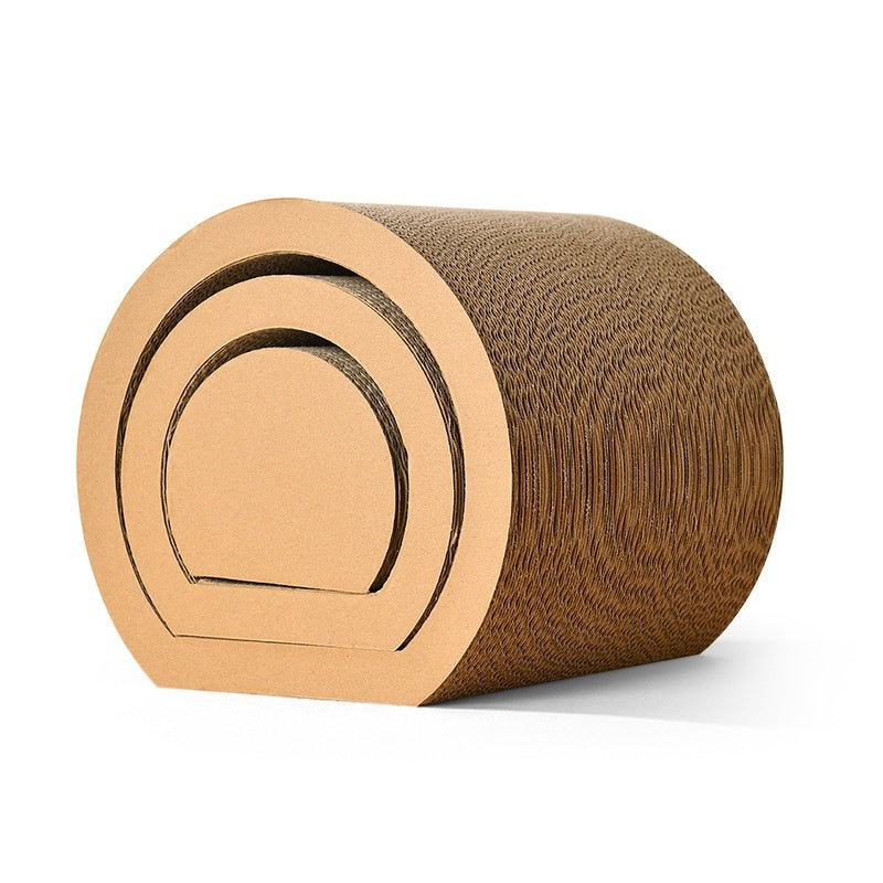 KFX-6449853 Cat Scratch Board and Tunnel Three-Piece Set for Play and Scratching