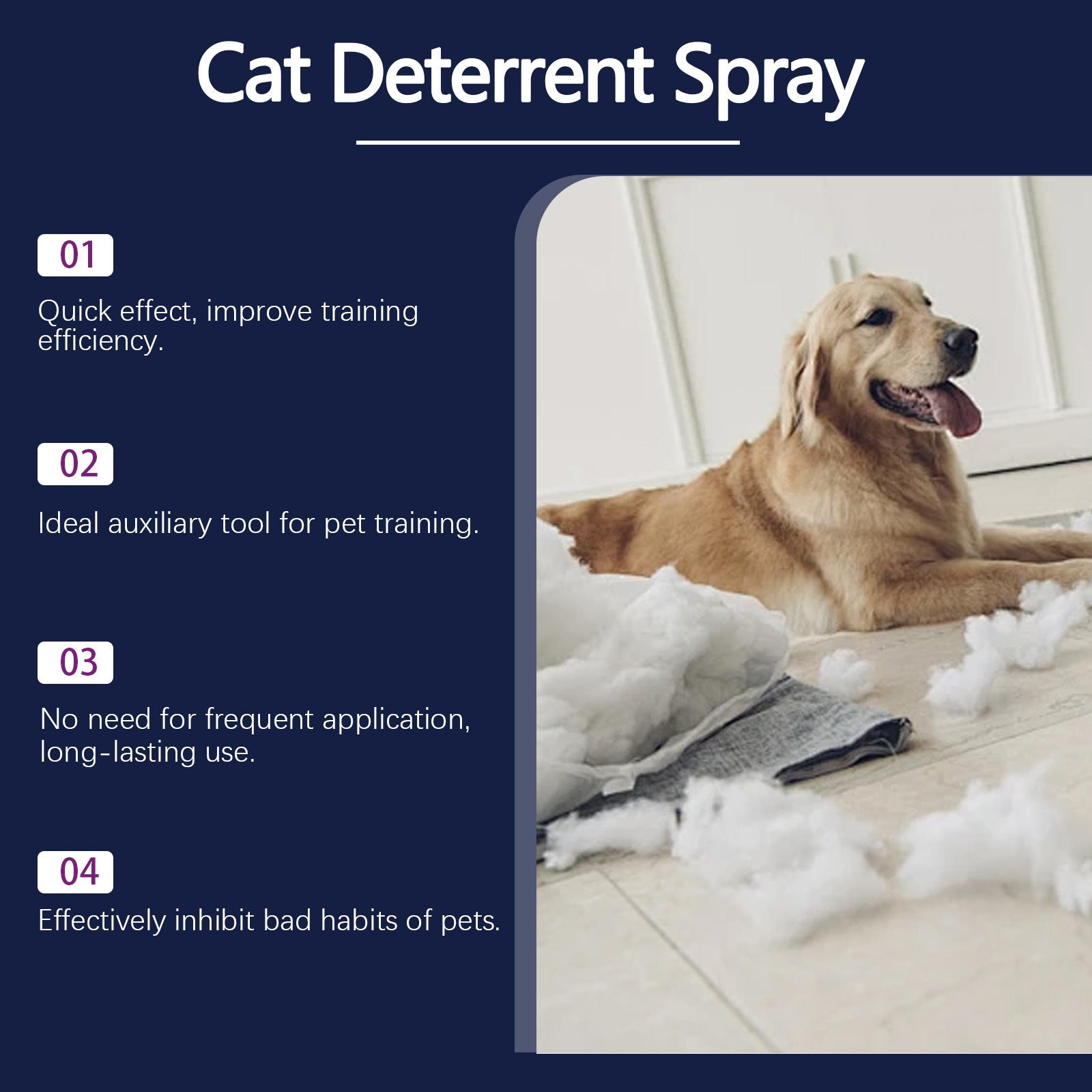 KFX-6450237 Pet Anti-Chewing Spray for Indoor Training to Prevent Biting and Scratching of Furniture, 50ml