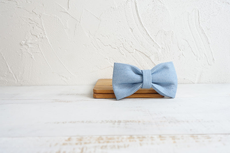 KFX-6452797 Double Layer Blue Pet Bow for Dogs – Polyester Material, Multiple Sizes Available