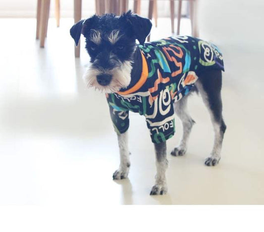 KFX-6452925 Casual Black and White Pet Sweater for Spring and Summer