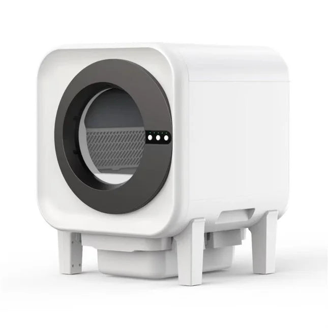 KFX-645395 Intelligent Automatic Cat Litter Box for Multicat Use – Eco-Friendly, Easy Clean Plastic Design