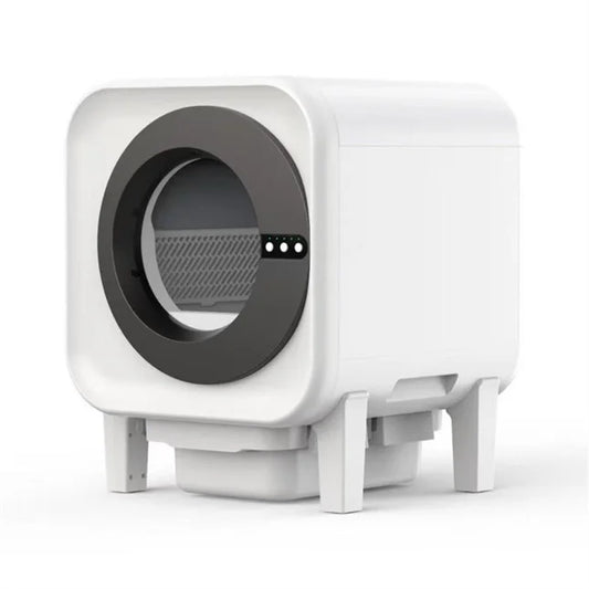 KFX-645395 Intelligent Automatic Cat Litter Box for Multicat Use – Eco-Friendly, Easy Clean Plastic Design