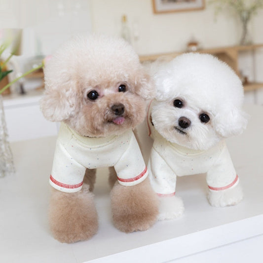 KFX-6455613 Warm VIP Teddy Pet Brushed Hoody for Autumn and Winter in White, Sizes 2XS to 3XL