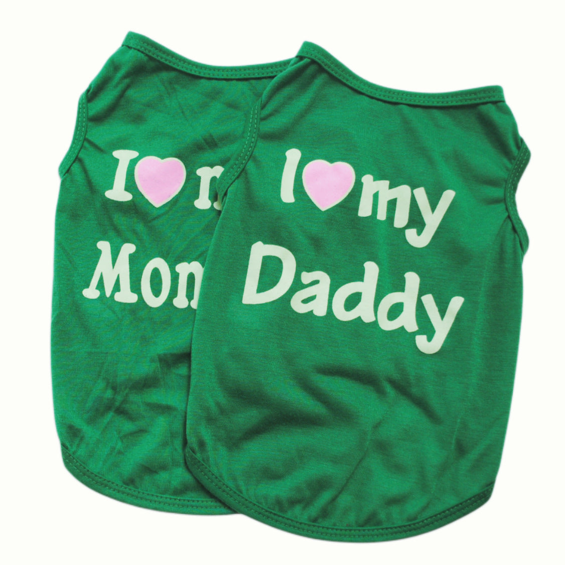 KFX-6456125 Classic Pet Vest with Love Themes for Dogs in Various Colors and Sizes