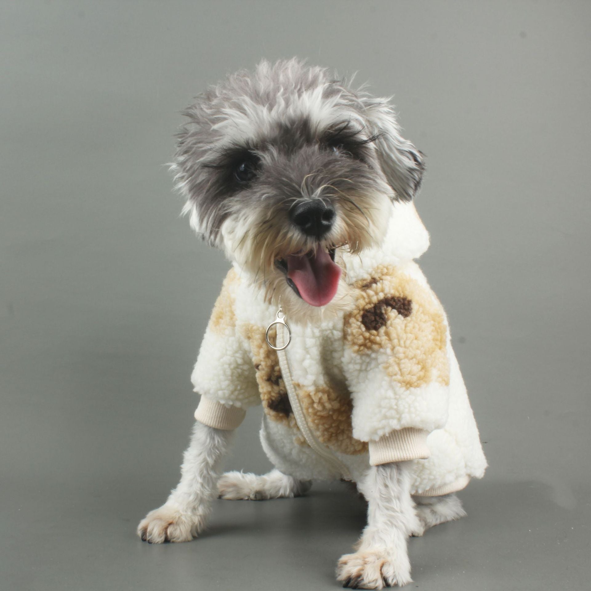 KFX-6456893 Cozy Cartoon Bear Coat for Dogs - Cotton Autumn & Winter Wear, Multiple Sizes Available