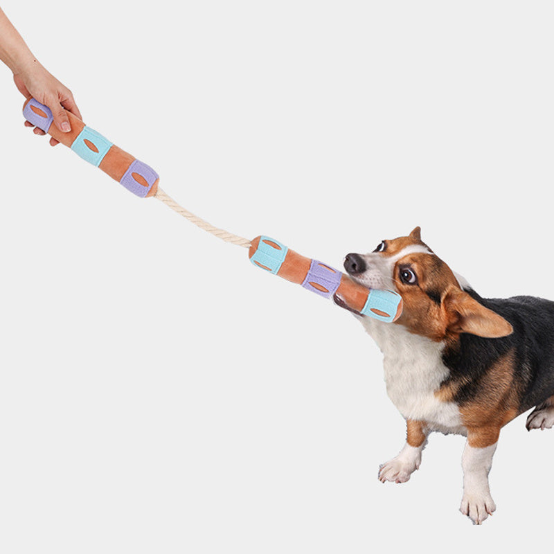 KFX-6457789 Interactive Dog Snuffle Toy for Foraging and Slow Feeding - Washable Plush Puzzle Mat