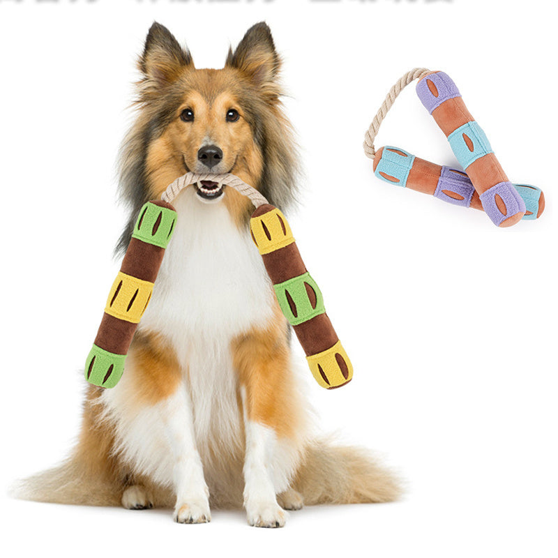 KFX-6457789 Interactive Dog Snuffle Toy for Foraging and Slow Feeding - Washable Plush Puzzle Mat