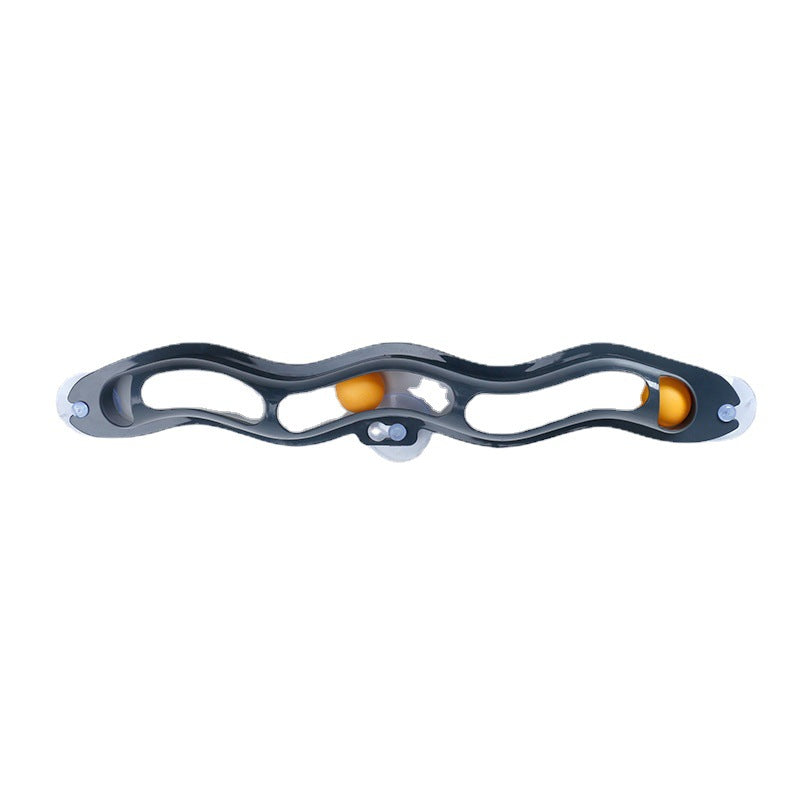 KFX-6459581 Cat Climbing Frame with Track Ball - Gray, 57cm Long, 10cm Wide