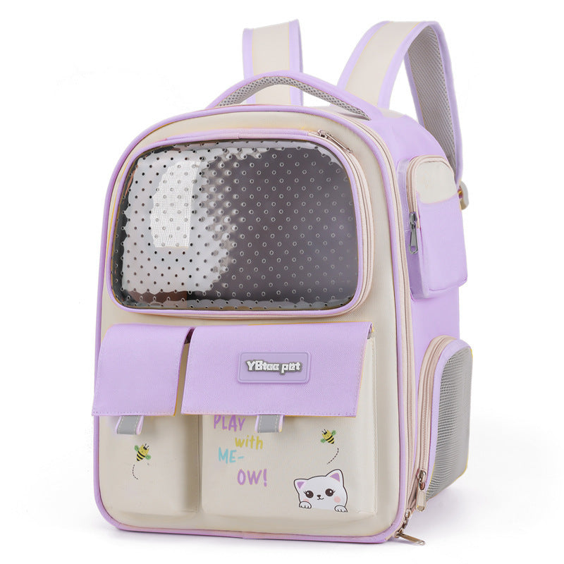 KFX-6462525 Large Capacity Breathable Cat Bag in Multiple Colors