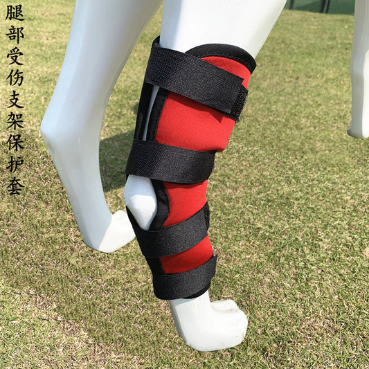 KFX-6462909 Dog Knee Support Strap for Injury Recovery and Prevention - Available in Black, Red, and Camouflage, Sizes S to XL