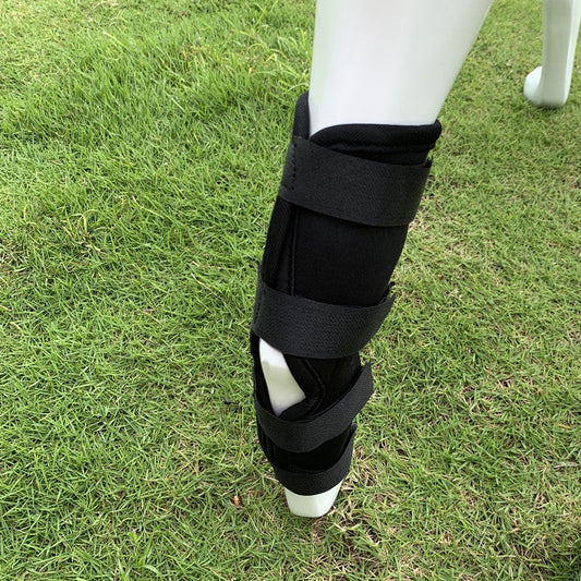 KFX-6462909 Dog Knee Support Strap for Injury Recovery and Prevention - Available in Black, Red, and Camouflage, Sizes S to XL