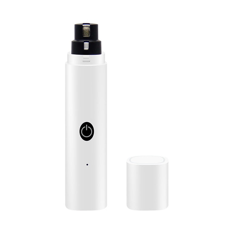 KFX-6463549 Rechargeable Electric Pet Nail Piercing Device with Light for Dogs - Available in White, Blue, and Pink