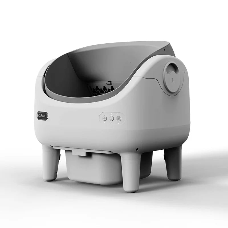 KFX-646547 Intelligent Automatic Cat Litter Box with ABS Material for Deodorization and Purification