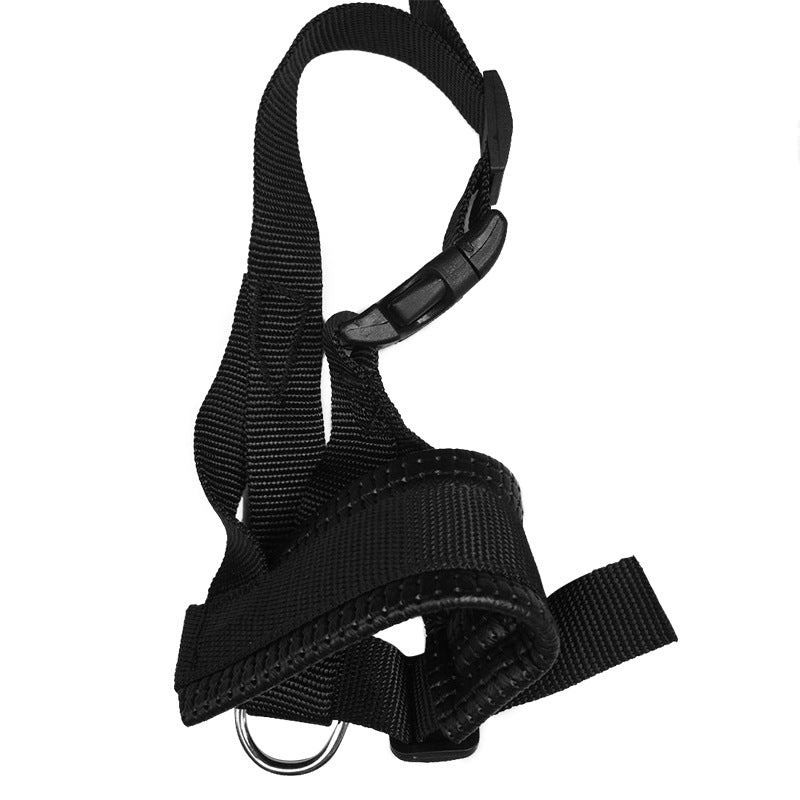 KFX-6465725 Adjustable Nylon Dog Mouth Cover for Anti-Barking and Anti-Biting, Drinkable and Breathable Design
