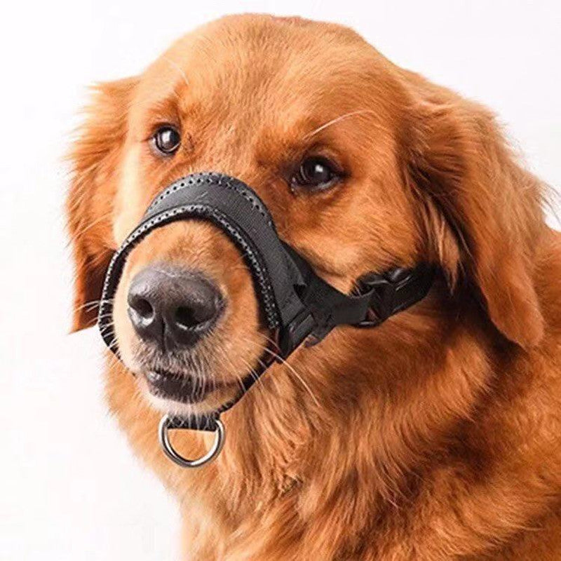 KFX-6465725 Adjustable Nylon Dog Mouth Cover for Anti-Barking and Anti-Biting, Drinkable and Breathable Design