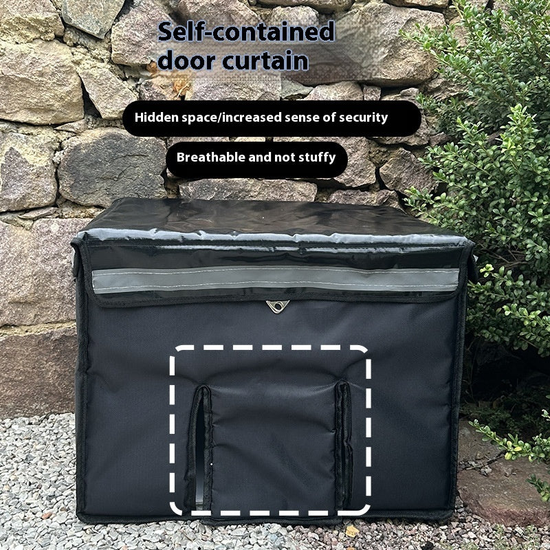 KFX-6466109 Waterproof Outdoor Cat Nest for All Seasons - XL Thickened Cat Bed with Stable Frame