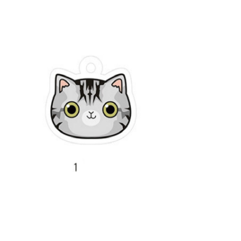 KFX-6467901 Customized Cat Identity Card with Bell - Short and Long Hair Options, Folded Ears Available, XS & S Sizes