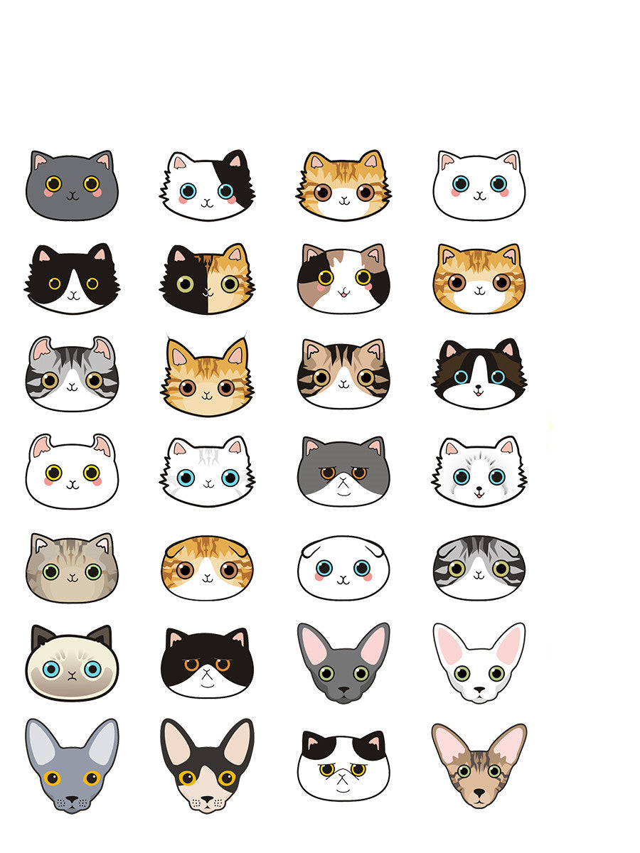 KFX-6467901 Customized Cat Identity Card with Bell - Short and Long Hair Options, Folded Ears Available, XS & S Sizes
