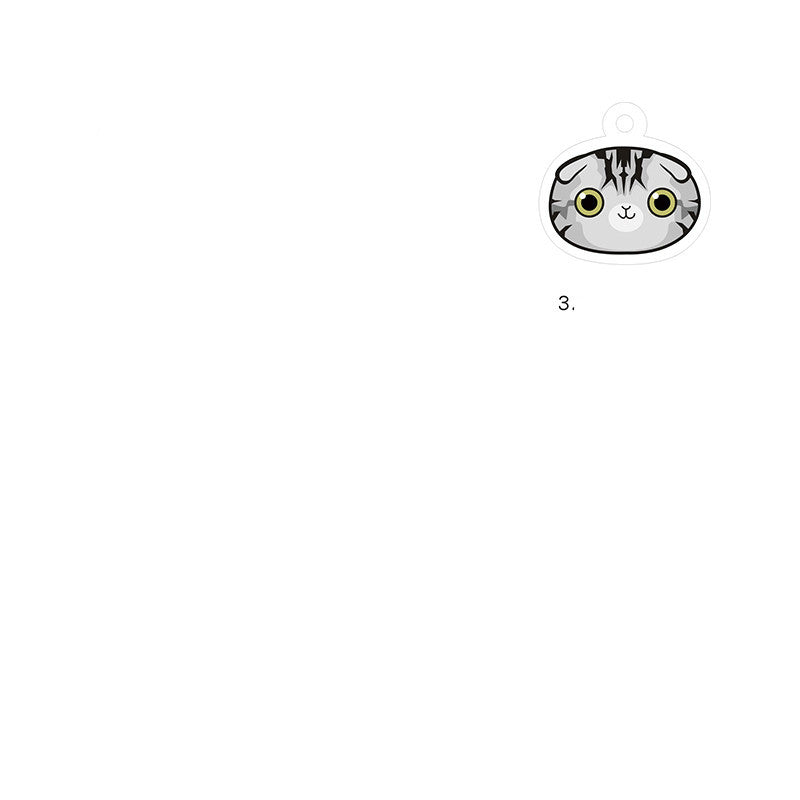 KFX-6467901 Customized Cat Identity Card with Bell - Short and Long Hair Options, Folded Ears Available, XS & S Sizes